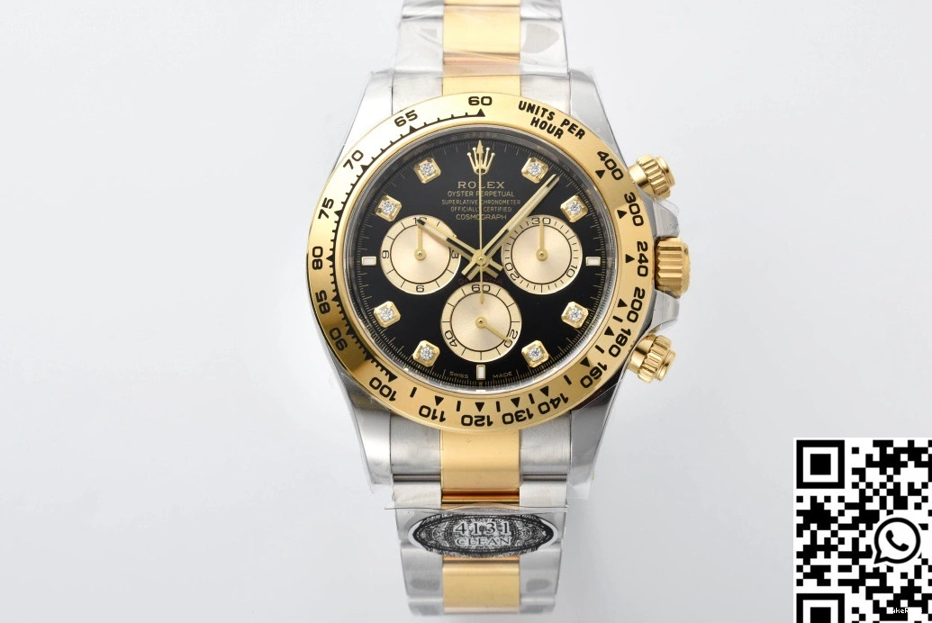 Daytona Factory Diamond Clean Rolex M126503 Hourmarker Cosmograph Bezel Gold 0923